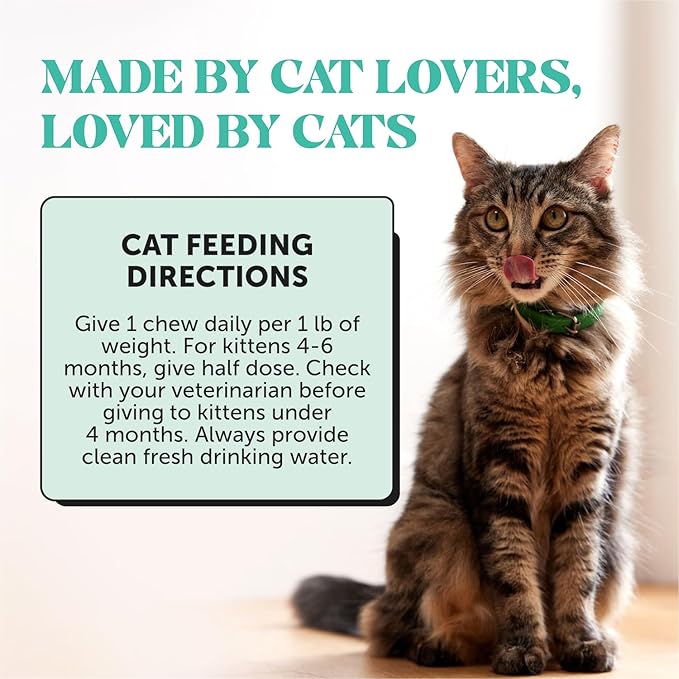 Fresh Breath Dental Bites for Cats – Crunchy & Creamy Cat Dental Treats for Fresh Breath, Tartar & Plaque Control – Dual-Texture Cat Oral Care Bites for Bright Teeth & Healthy Gums – 30 Day Supply