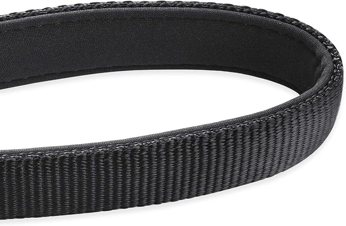 Hyhug Short Dog Leash Heavy Duty Nylon with Comfortable Padded Handle, Durable Training Pet Leashes for Small Medium Large Dogs(24 Inches, Black)