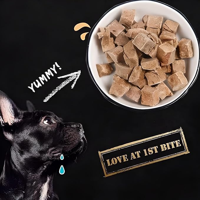 Organic Freeze-Dried Beef Treats — 100% Single-Ingredient Beef — Grain-Free, Gluten-Free, High Protein, Allergy-Friendly Topper & Reward — Made in USA (Pack of 3)