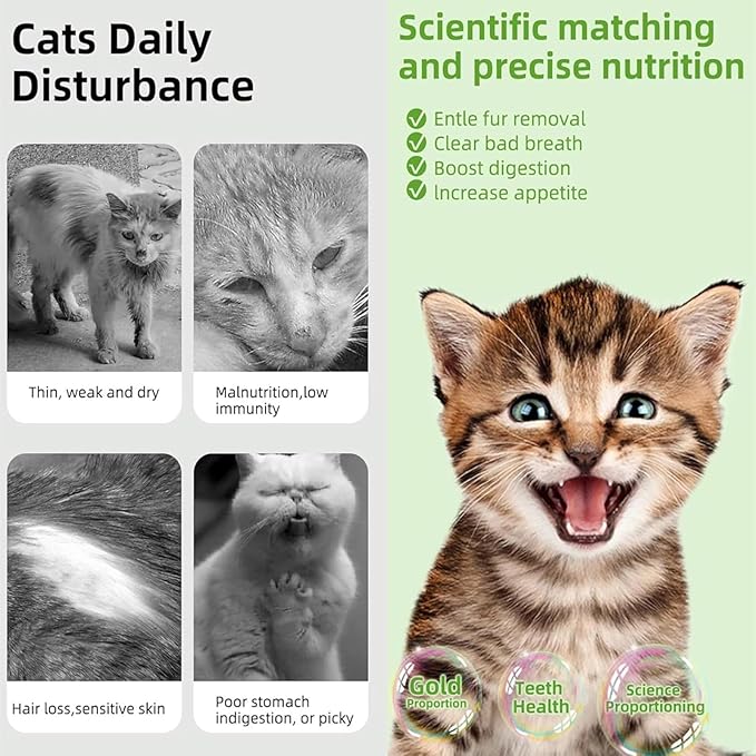 Cat Toys 20Pack Cats Grass Teething Stick Kitten Chew Treat for Removal Hairballs Kitty Dental Care Snack Freeze Dried Cat Food