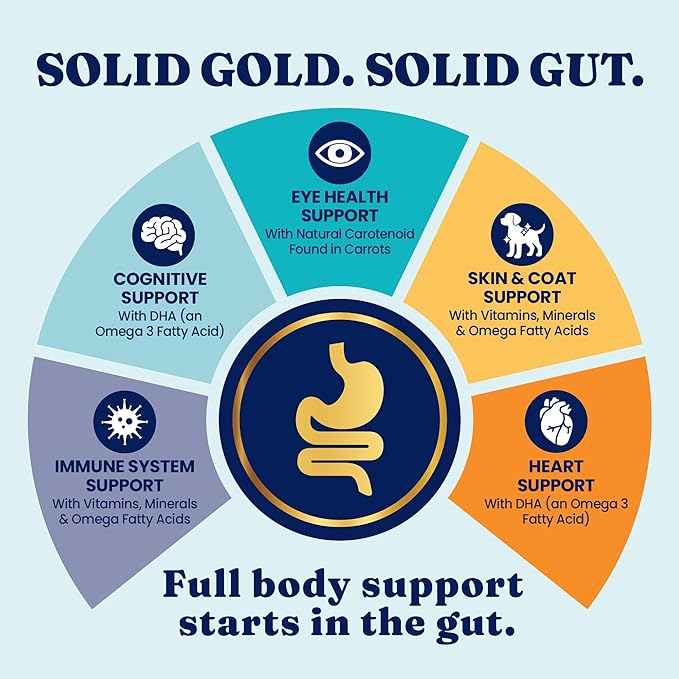 Solid Gold Chicken Dry Puppy Food - W/Real Chicken & Potato - Grain Free & Gluten Free Puppy Dog Food w/Probiotics for Gut Health & Digestion - Healthy Kibble for Puppies - Nutrientboost™ - 3.75 LB