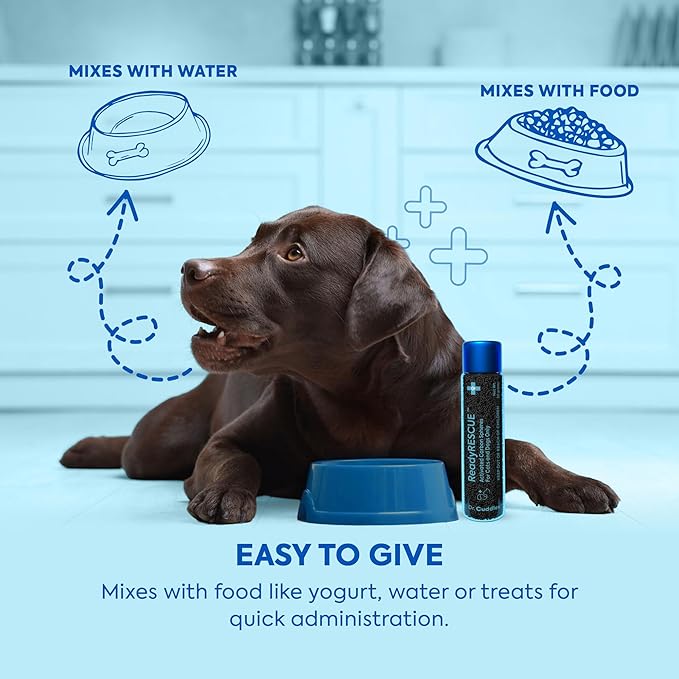 Dr. Cuddles ReadyRESCUE – Next-Generation Activated Charcoal for Dogs & Cats, 30g - Veterinary-Grade Toxin Detox - Emergency Pet First Aid - Fast Acting, Safe & Travel-Ready