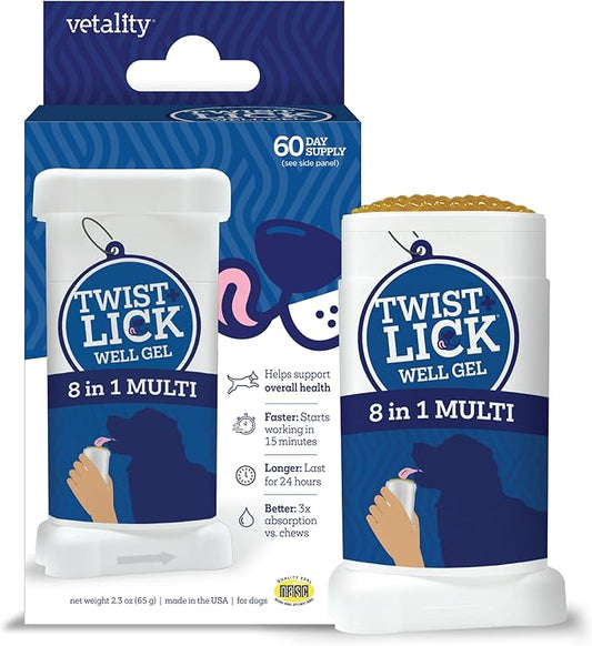 Vetality Twist and Lick Well Gels Supplement (Blue)