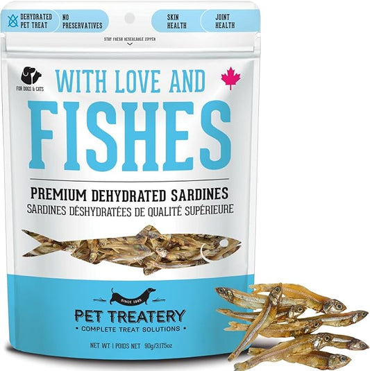 The Granville Island Pet Treatery Sardines for Dogs & Sardines for Cats (3.17 oz, Pack of 1) - Dehydrated Single Ingredient Dog Treats - All Natural Dog Treats, Grain Free – Dog Training Treats
