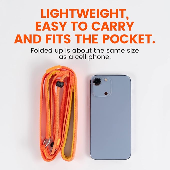 Howgo Dog Slip Lead Dog Leash, Training Lead, No-Pull Slip Leash and Collar, Heavy Duty & Durable Nylon, Padded Handle, for All Breeds (Orange, 3.6FT)