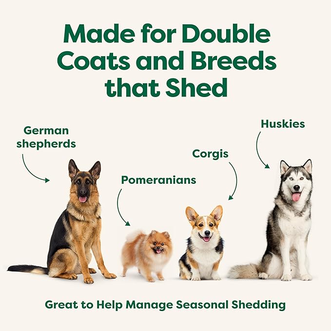 Earth Rated Hypoallergenic 3-in-1 Deshed Dog & Puppy Shampoo & Conditioner, Deodorize 98.5% Natural, 16 oz