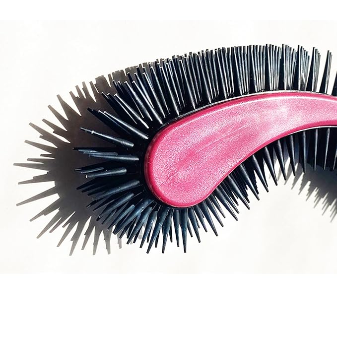 Cat Brush, Pink. Designed for Comfort, Created for Results. This innovative grooming brush features multi contoured shapes that gently adapt to your cats body for stress free grooming.