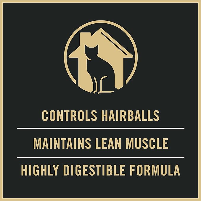Purina Pro Plan Hairball Management, Indoor Cat Food, Turkey and Rice Formula - 16 lb. Bag