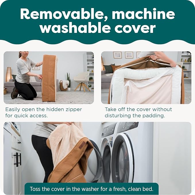 FurHaven Cooling Gel Dog Bed for Large Dogs, Perfect Comfort Sofa Bed with Cool Gel-Top Foam & Solid Orthopedic Foam Base for Joint Support, Washable Cover, Jumbo XL, Plush & Velvet, Granite Gray