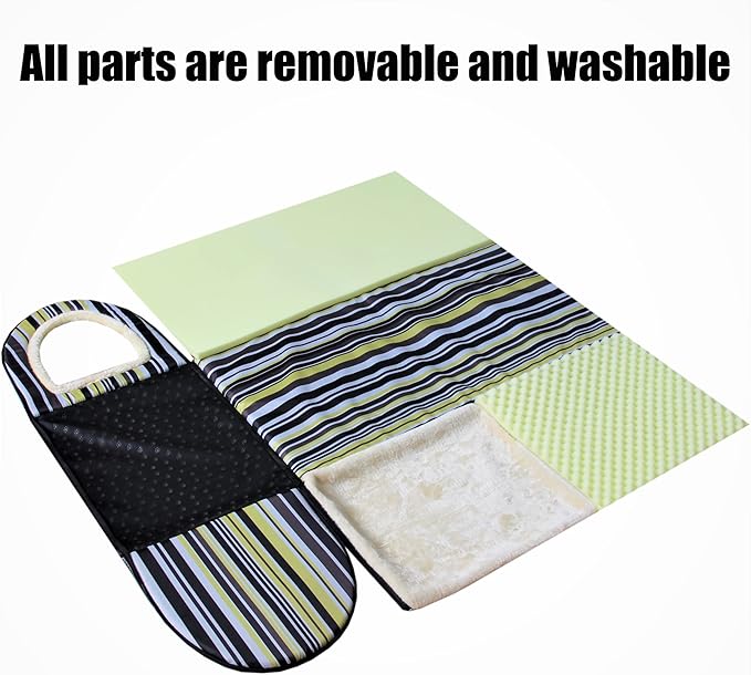 Cat Bed or Dog Bed,2 Ways to Use,Indoor Pet House with Fluffy Mat,Removable and Washable Cover,Splash-Proof House and Non-Slip Bottom,for Cats and Small Dogs(S Vertical Stripes)