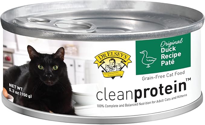 Dr. Elsey's cleanprotein Original Duck Recipe Wet Cat Food, 5.3oz Cans (Pack of 24)