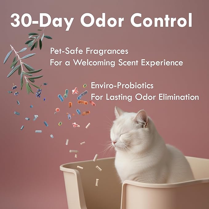 Lady N Pellet Tofu Cat Litter Boba Tea Scent, Strong Clumping, Ultra Absorbent, Dust-Free, Low Tracking, Water-Soluble, Natural Ingredients, Enviro-Probiotic Odor Control 9lb