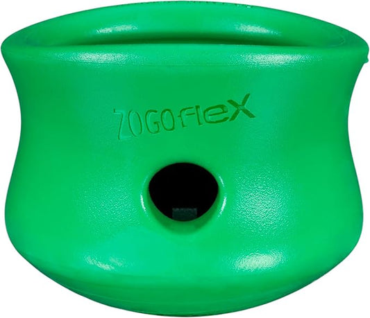 WEST PAW Toppl Durable Dog Treat Puzzle Toy for Medium to Large Dogs- Engaging Interactive Chew Toy for Mental Stimulation, Slow Feeding- 3/4 Cup Capacity - Clover Green, Large