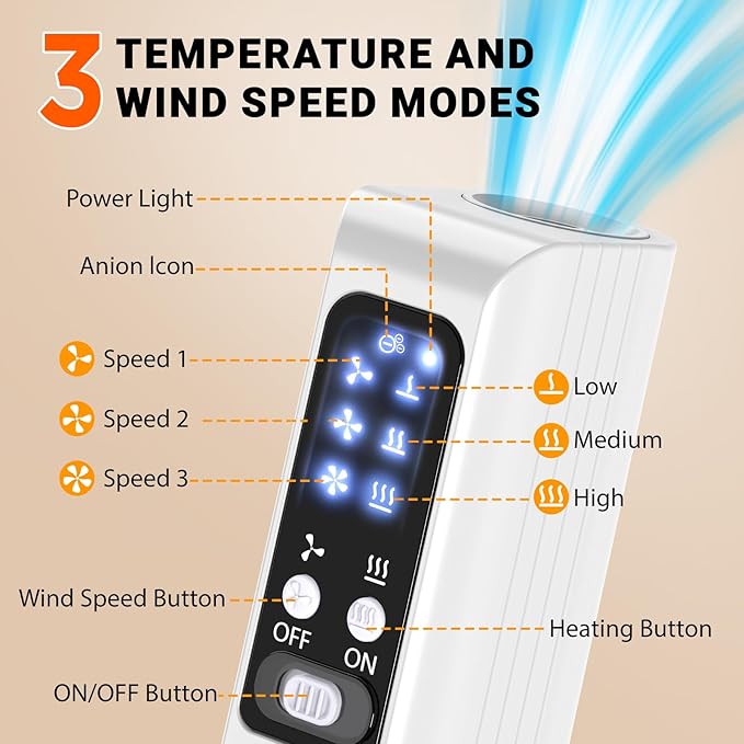 Pet Hair Dryer, Dog Dryer 1000W Powerful Blower with Hanging Neck Strap & Stand, 3 Heat/Speed, Brushless Motor for Fast Drying, Negative Ion, Ultra Lightweight for Home & Travel Grooming