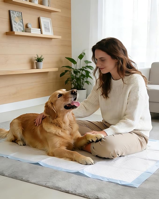 Dog Pee Pads Extra Large 30"x36", 100 Count Puppy Pads XXL, Potty Pads for Dogs, Super Absorbent & Leak-Proof, Disposable Training Pads for Puppies, Doggie Pads