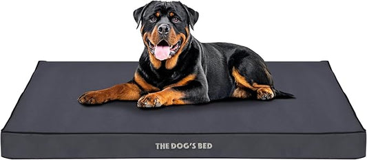 The Dog’s Bed Orthopedic Dog Bed, XXL Grey with Black Trim, Waterproof, Supportive Dog Bed with Washable Replaceable Covers, Veterinary Approved