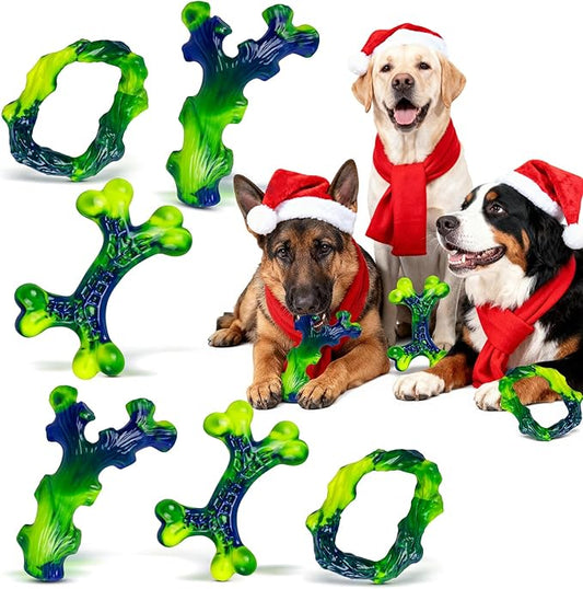 9-Pack Durable Dog Toys for Large Dogs: Durable Chew Toys for Large Breed, Indestructible Dog Toy for Aggressive Chewers, Dog, A for Furry Friends