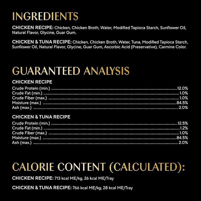 Sheba Selections Filets in Broth Adult Wet Cat Meal Complement Chicken Recipe and Chicken & Tuna Recipe, 1.3 oz. Cups, 8 Count (Pack of 2)