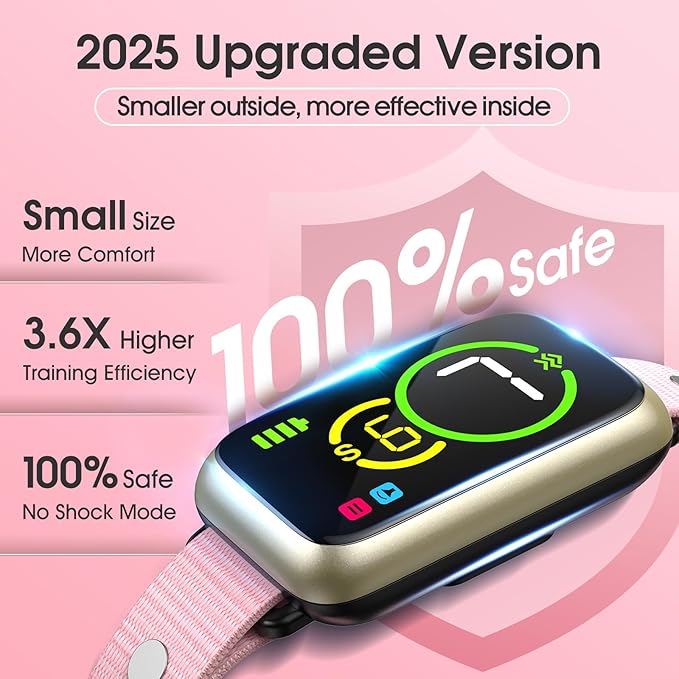 1S Stop Barking Smart Dog Bark Collar, Humane Anti Barking Device with Beep & Vibration, 7 Adjustable Sensitivity, Ultra-Light Bark Collar for Small Medium Large Dogs IP67 Waterproof Indoor Outdoor