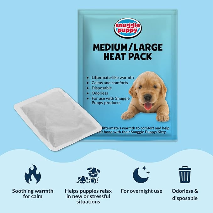 Snuggle Puppy Original Toys - Heartbeat Puppy for Dogs - Pet Anxiety Relief and Calming Aid - Comfort Dog Toys for Behavioral Training