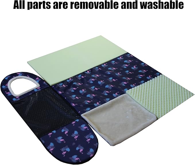 Dog Bed,2 Ways to Use,Indoor Pet House with Fluffy Mat,Removable and Washable Cover,Splash-Proof House and Non-Slip Bottom,for Large Dogs(XL Flamingo)