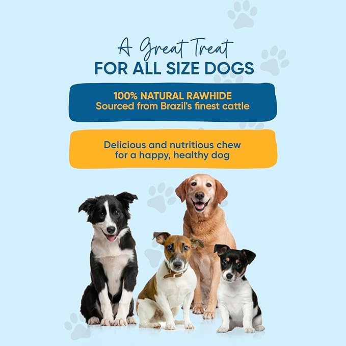 123 Treats Thick Beef Cheek Retriever Rolls – All Natural (6 Inches) Beef Flavored Long-Lasting Chew Treats for Aggressive Chewers, Beefhide Chew Rolls, NO Artificial Preservatives | (10 Count)