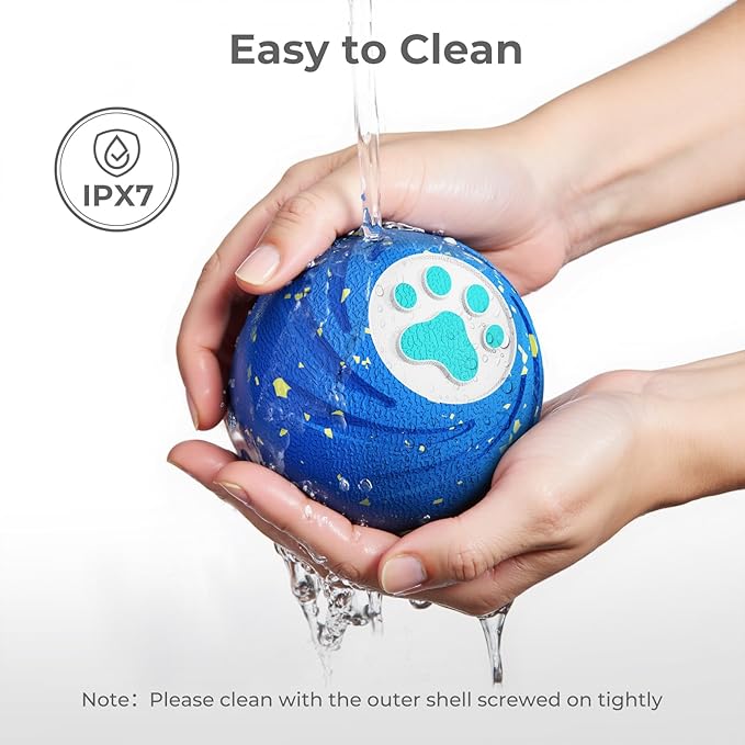 Lovkid Interactive Dog Ball Replacement Shell - Durable E-TPU Dog Toys for Aggressive Chewers, Indoor Outdoor Dog Play Toy to Keep Them Busy Blue(No Motor)