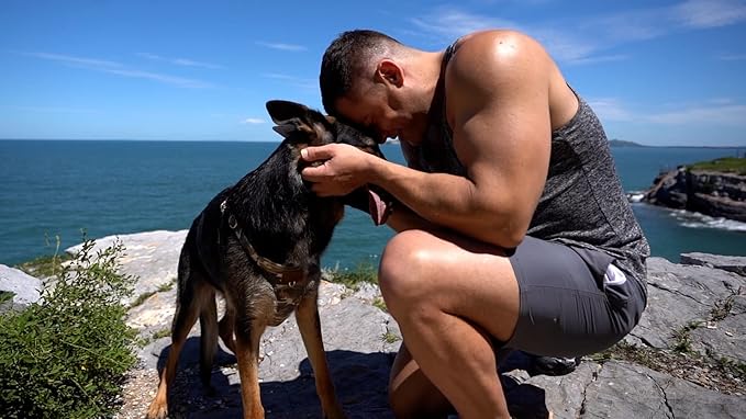 Puppytie Dog Harness & Multi-Function Leash Set for Medium Dogs - Camouflage Brown-L, No Pull Function, Soft Dog Vest Design