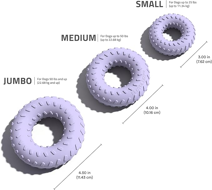 Playology Dog Toys | Dual Layer Ring Durable Chew Toy for Aggressive Chewers | Medium Lamb Scented Toy - Easy to Clean and Made from Non Toxic Materials