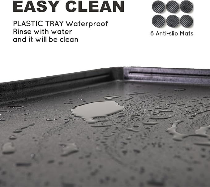 Dog Grass Pad with Tray Extra Large 45”×34”, Dog Litter Box with Odor Free Artificial Grass Pee Pads for Dogs Potty Tray with Hemmed Edge, Realistic for Indoor Balcony