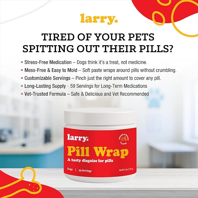 Cheese & Bacon Pill Wrap for Dogs - Pet Pill Paste - Hide Dog Medication Pockets - Dog Treats for Medicine Hide Pill - 59 Servings - 4.2 oz - Made in USA
