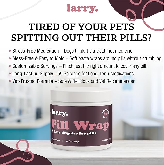 Bacon Pill Wrap for Dogs - Pet Pill Paste - Hide Dog Medication Pockets - Dog Treats for Medicine Hide Pill - 59 Servings - 4.2 oz - Made in USA