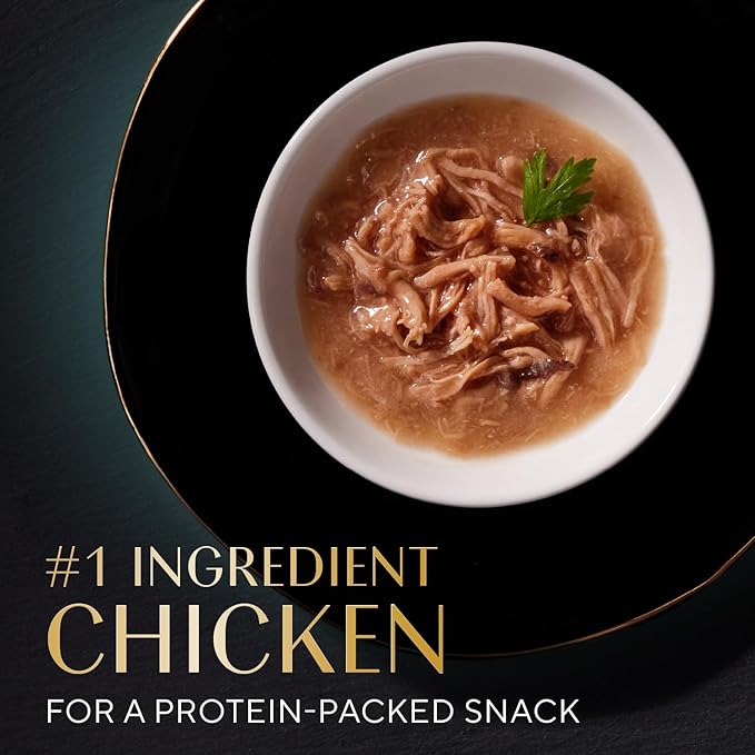 Sheba Selections Filets in Broth Adult Wet Cat Meal Complement Chicken Recipe and Chicken & Tuna Recipe, 1.3 oz. Cups, 8 Count (Pack of 2)