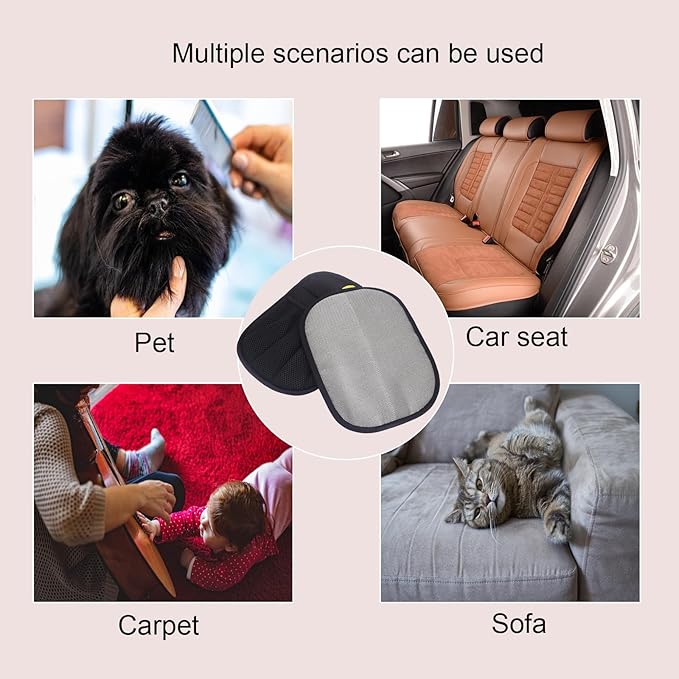 Pet Hair Grooming Gloves, Electrostatic Removal Hair Glove Easy Cleaning Shedding Brushes, Suitable for Clothes, Car