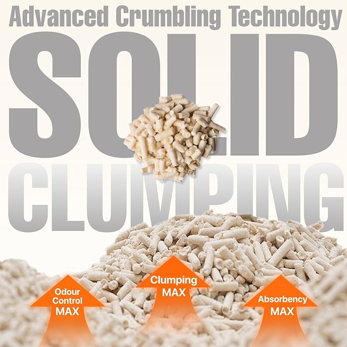 Michu Tofu Cat Litter Natural Clumping Tofu Cat Litter, Fast Clumping and Easily Scoop-able 5.5lb/88oz 5 Scents - Watermelon, 6 Pack