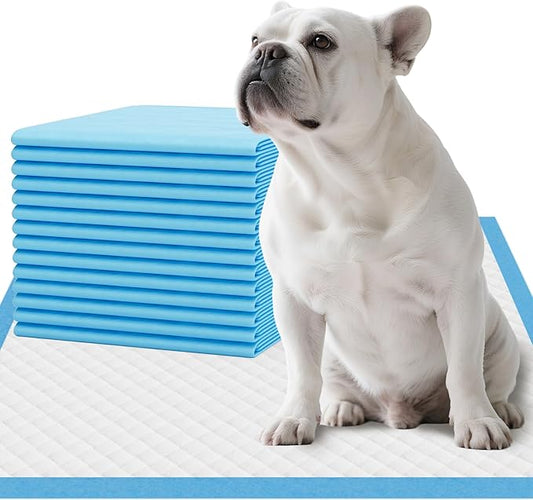 IMMCUTE Puppy Pee Pads 22"x23", 50 Count, Super Absorbent Leak-Proof Disposable Dog Training Pads for Puppies, Adult Dogs Cats & Other Pets Potty Piddle Pads for Crate, Kennel & Indoor/Outdoor Use