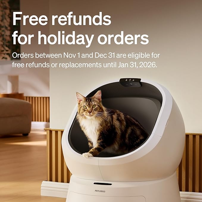 PETLIBRO Luma Automatic Cat Litter Box AI Waste Analysis, Open-Top Self Cleaning Litter Box, in-App Usage Tracking Multi-Cat Recognition, Triple Safety Protection Odor Control LitterBox