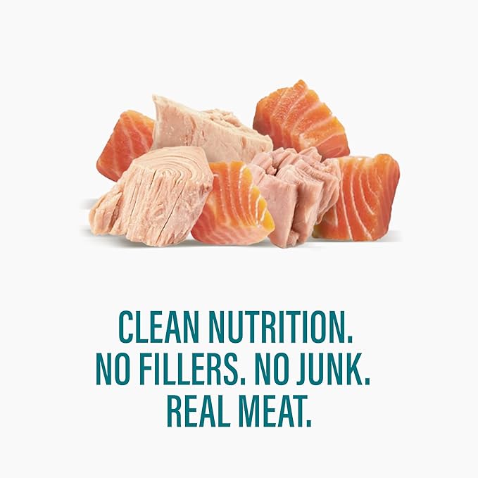 Chewer's Joy Wet Cat Food Variety Pack – 3 Flavors: Tuna & Salmon, Chicken & Turkey – Natural Pâté – High Protein – Grain Free – Complete & Balanced Nutrition – 12 Cans (3 oz)