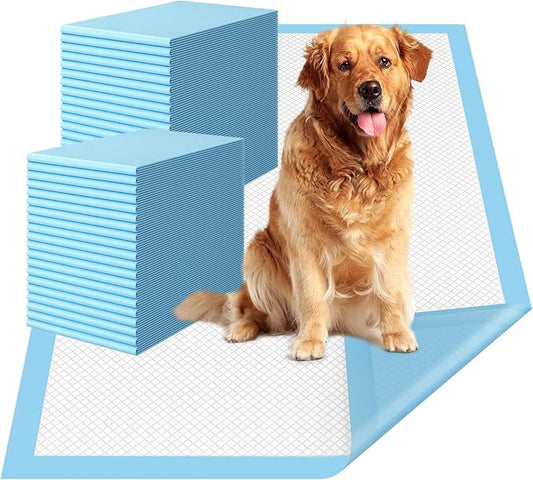 Extra Large Dog Pee Pads, 31"x47" Jumbo Puppy Potty Training Pads | 40 Count Super Absorbent & Leak-Proof Pads for Large Breed Dogs, Great for Crate Lining & Floor Protection