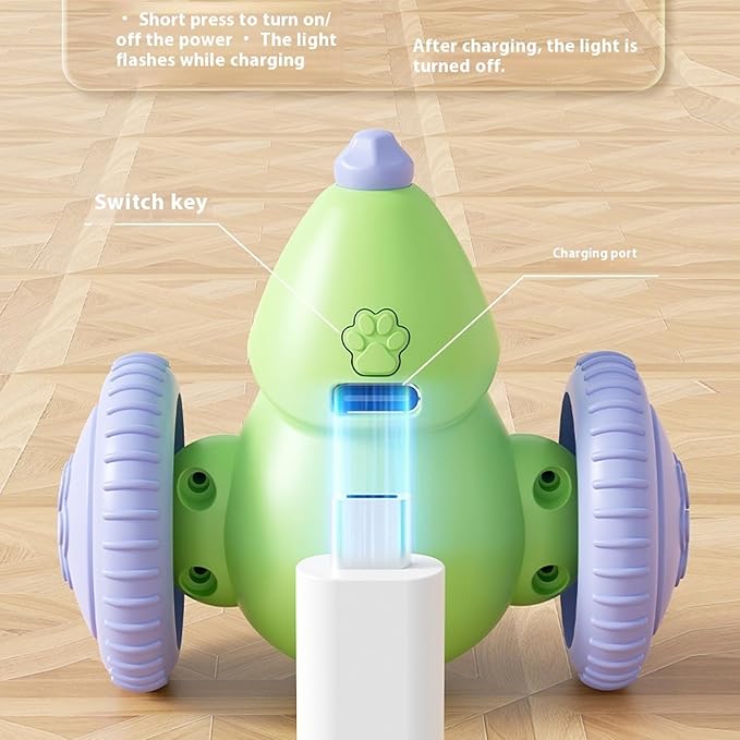 Interactive Cat Toys for Indoor Cats,Automatic Moving Kitten Toys,Cat Mouse Toy with Tail Lights,Cat Toys for Bored Indoor Adult Cats,Cat Enrichment,Smart Electric Tails for Chasing Pet Toys