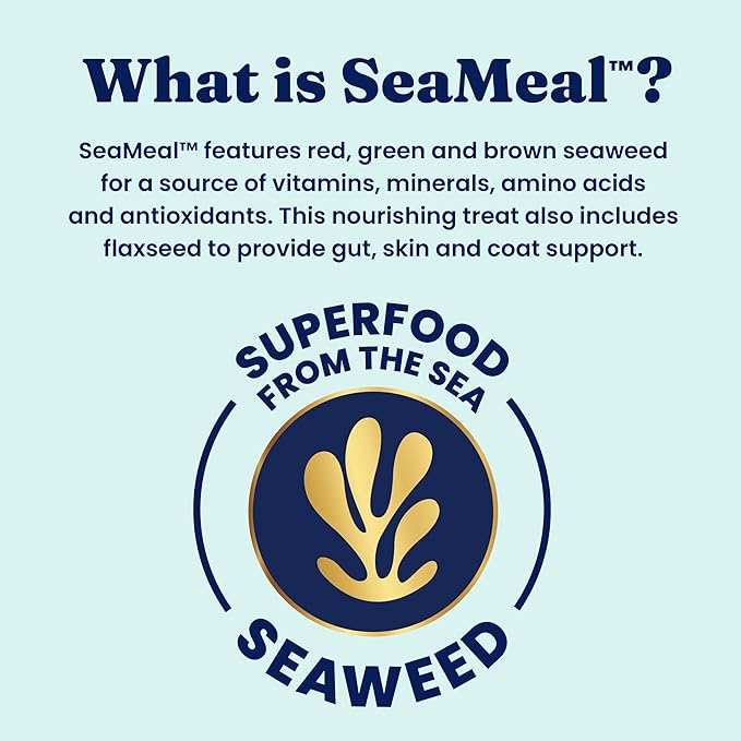 Solid Gold Cat & Dog Multivitamin Powder - Kelp Powder, Omega 3 & Vitamins for Dental, Digestive, Immune, Skin & Coat Health - Multi Vitamin for Dogs & Cats - Cat & Dog Food Additive Supplement - 1lb