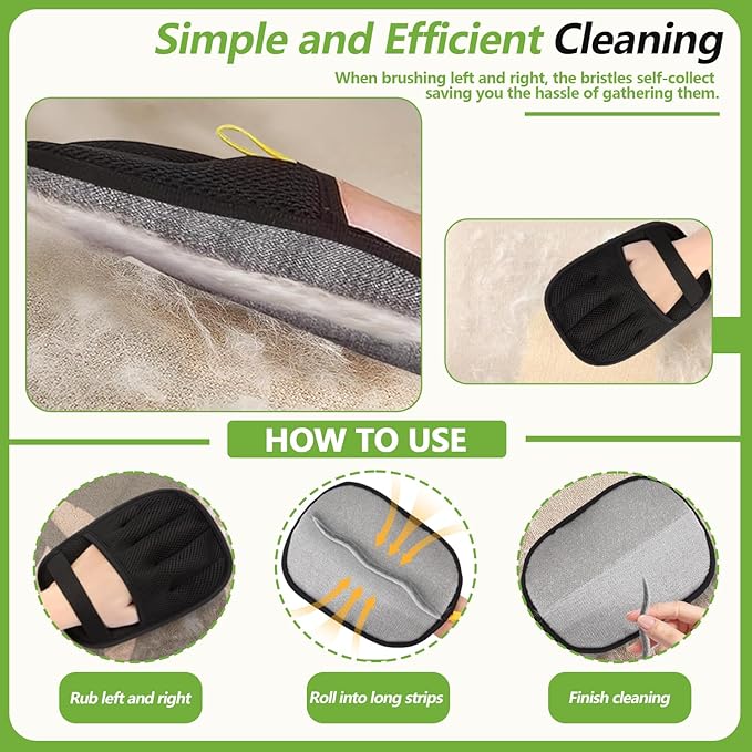 Pet Hair Removal Glove Hair Remover (3)