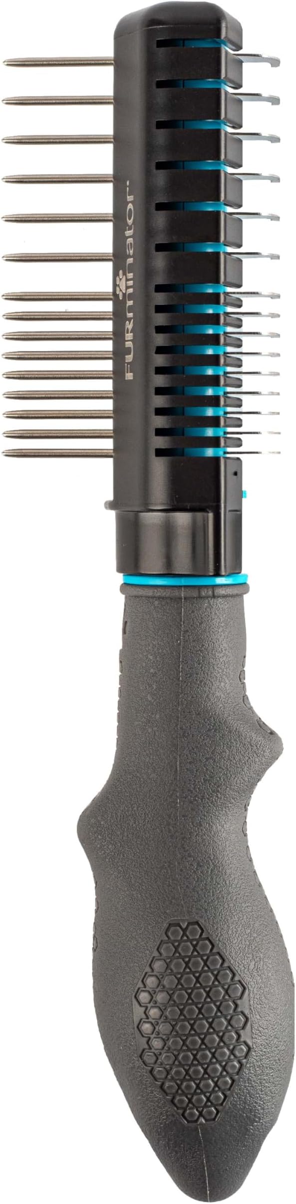 FURminator 2-in-1 Doodle Grooming Tool for Dogs, 1 Count, Dematting Tool with Comb for Mats, Tangles & Maintenance on Curly, Long, Silky & Wiry Coats