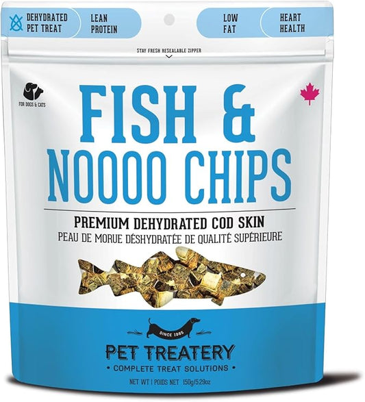 The Granville Island Pet Treatery Dehydrated Cod Skin for Dogs & Cats (5.3 oz, Pack of 1) - Dehydrated Single Ingredient Dog Treats - Natural Dog Treats, Grain Free