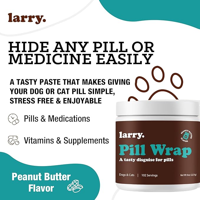 Peanut Butter Pill Wrap for Dogs - Pet Pill Paste - Hide Dog Medication Pockets - Dog Treats for Medicine Hide Pill - 102 Servings - 8 oz - Made in USA