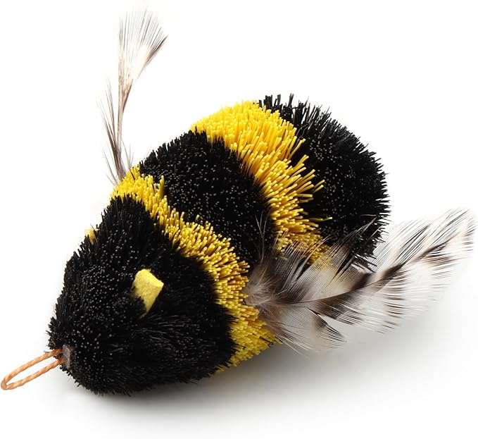 Cat Wand Lures Attachments Feather Toys Refill for Rod Indoo Bored Cats Pole Stick Teaser Interactive Replacement Catcher Hunting Attract (6pcs Cat Toy)