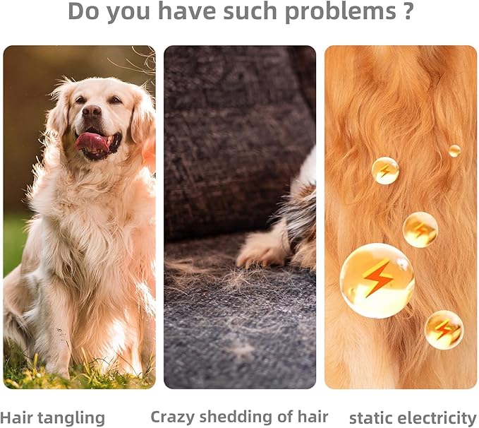 Undercoat Rake for Dogs & Cats, Deshedding Brush for Long haired Pets,Dog Brush for Shedding with Release Button,Best Cat Undercoat Brush&Deshedding Tool for Grooming