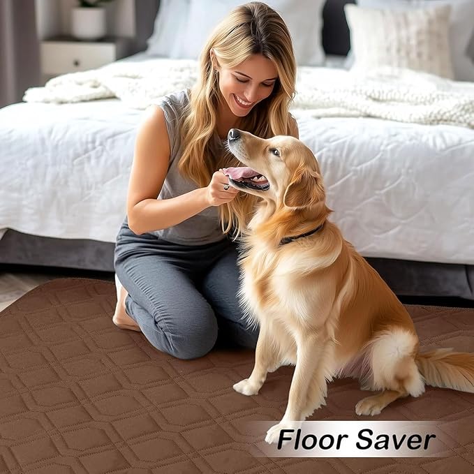 hyha Waterproof Dog Bed Blanket, Soft Pet Blankets, Waterproof Couch Cover for Dogs, Reversible Sofa Covers Washable for Furniture (40x90 Inch, Brown/Chocolate)