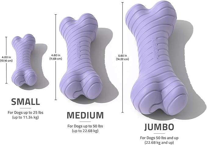 Playology Dog Toys | Dual Layer Bone Durable Chew Toy Bone for Dogs | Jumbo Lamb Scented Toy - Easy to Clean and Made from Non Toxic Materials