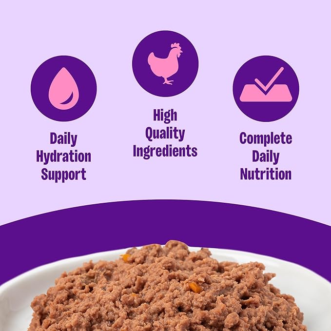 Wellness Complete Health Pate Adult Wet Cat Food, Natural, Protein-Rich, Grain-Free, 3 Ounce, 24 Pack, (Chicken & Herring)